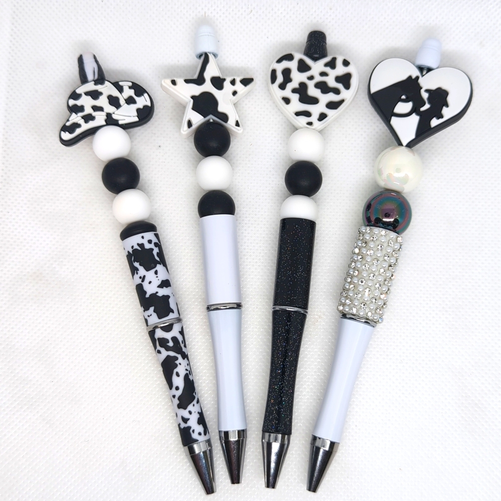 Black and White Cow Print Pens - Pick One!